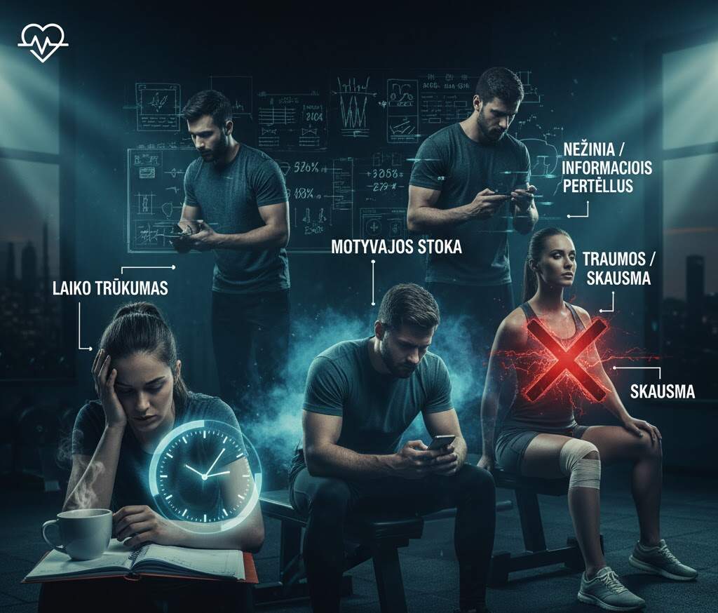 Kodėl žmonės nustoja sportuoti?