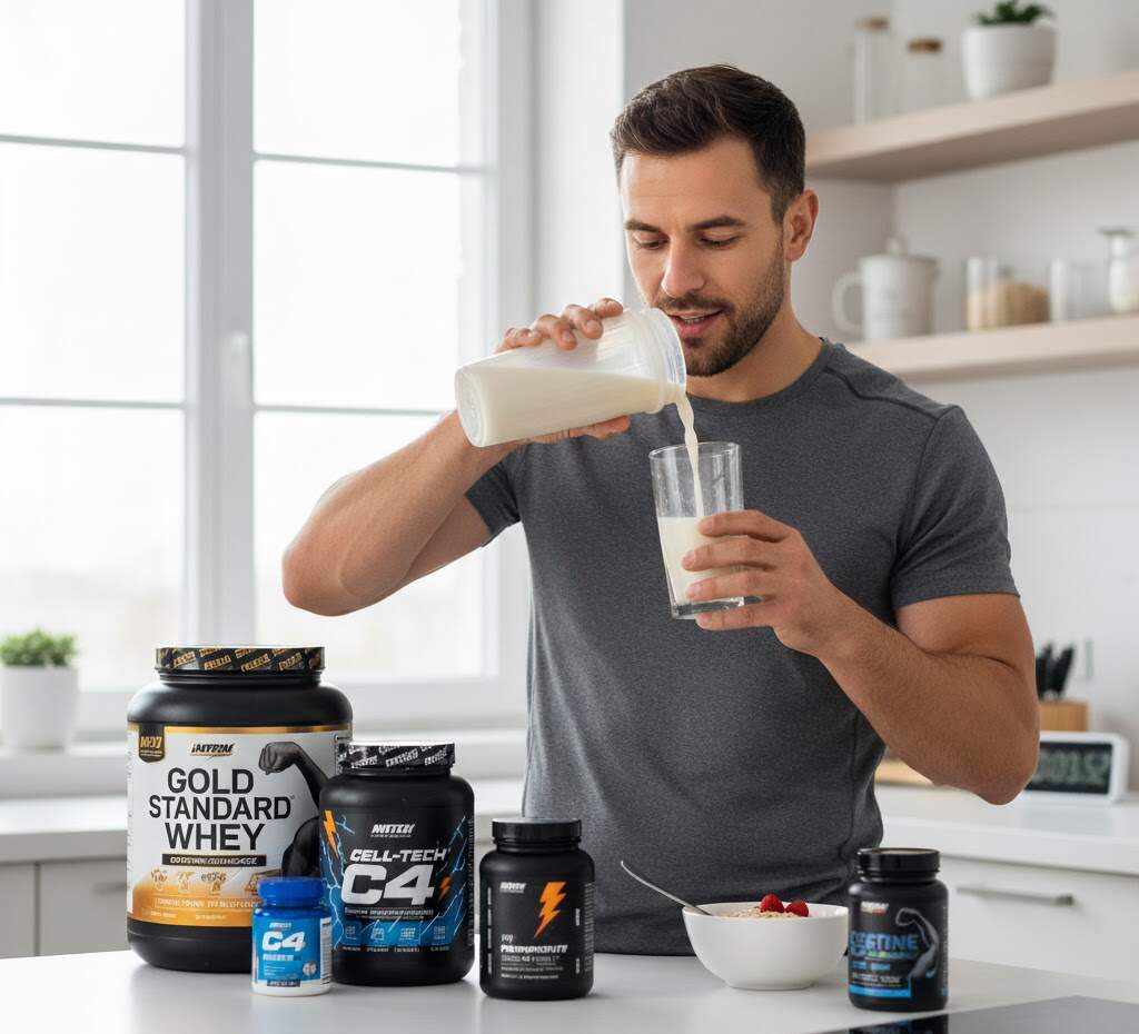 Maisto Papildų Gidas (Atnaujinta 2025 m.): Nuo Proteino iki Kreatino – Viskas, Ką Reikia Žinoti